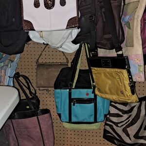 Stylish Blue and Black Women's Tote Bag